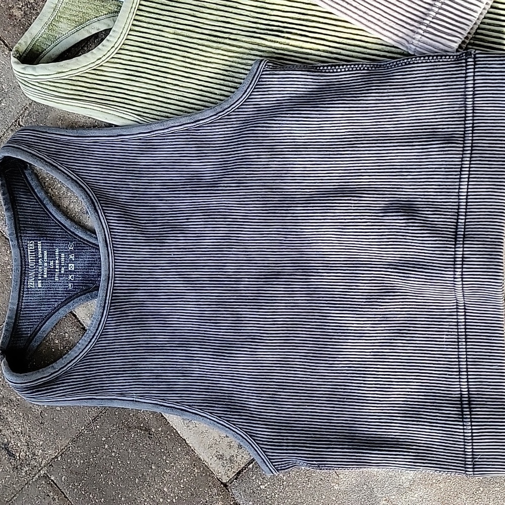 Zenana Bundle Of 3 Racer Back Long Line Ribbed Brami Sz L/XL Black, Olive & Nude - Picture 2 of 6